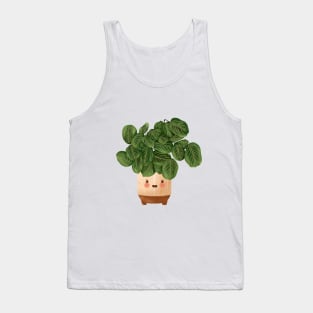 Plant Illustration, Lemon Lime Prayer Plant - Maranta 3 Tank Top